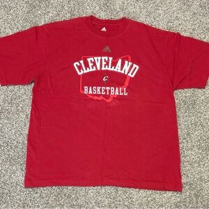 Adidas Cleveland Red Basketball Tee